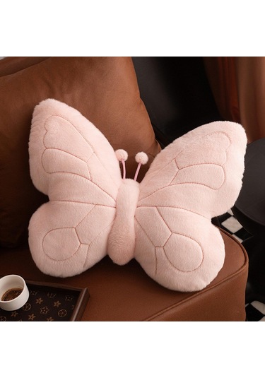 Suntek Kelebek Şeklinde Yastık Hediyesi Rahat Sevimli Yatak Pembe