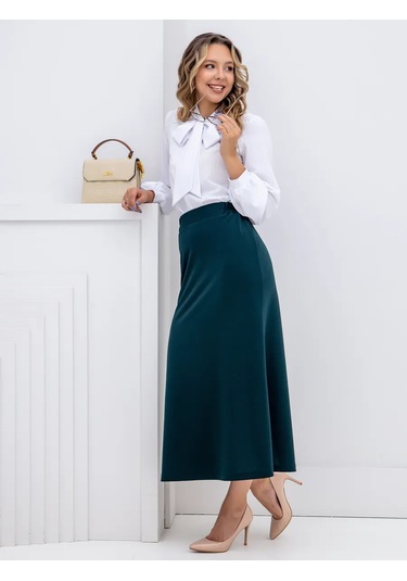 Sm.belıanını Lastikli Uzun Etek 261861028 Koyu Yeşil