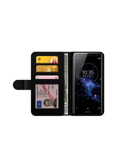 Bjornberry Case Sony Xperia Xz2 Compact - Dalgalar Çok Renkli