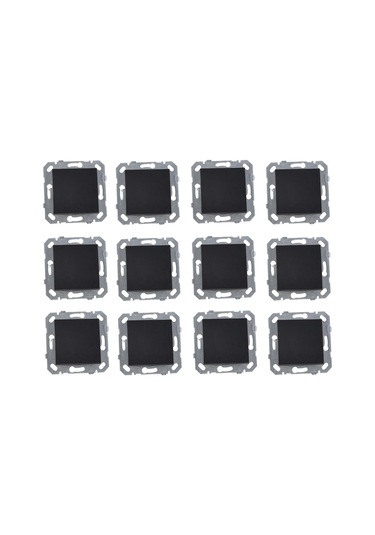 Netelsan Byobu 12 ADET Siyah Tekli Anahtar Çerçevesiz