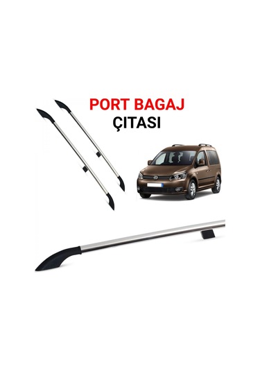 Caddy Uzun Şase Portbagaj Tavan Çitası Gri 2011 2012 2013 2014 2015 2016 2017 2018 2019 2020