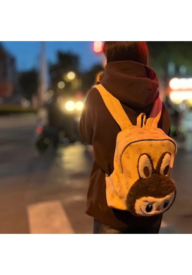 Labu Peluş Bebek Sırtçantası Kahverengi