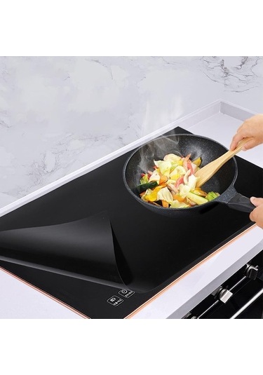 Pazly İndüksiyon Ocak Kapağı 52x78cm, Yalıtım Pedi, Sıcak Ped Soba, Mutfak Aksesuarı