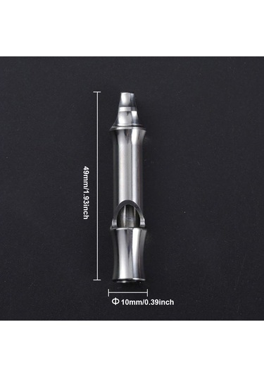 Geeksen Titanyum Düdük - 120db Yüksek Ses, Kamp Ve Spor İçin Taşınabilir Metal Düdük