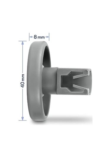 Electrolux Aeg Bulaşık Makinesi Alt Sepet Tekerlek 8 Adet