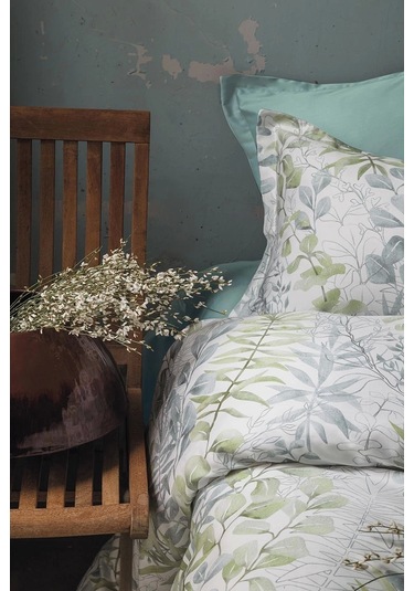 Occale Green 210 Tc 83 Tel Pamuk Saten Nevresim Takımı Tek Kişilik