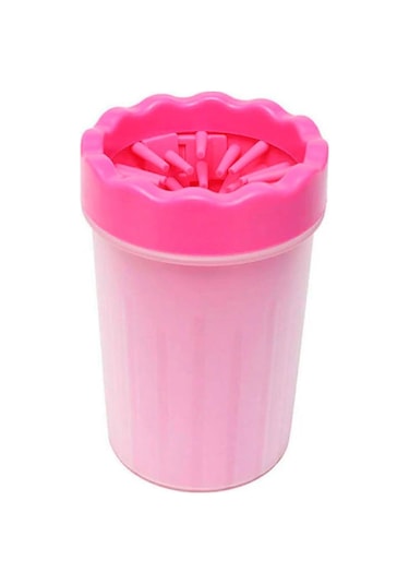 Pembe BÜYÜK BOY Gentle Köpek Ayak Yıkama Aparatı Pati Temizleme