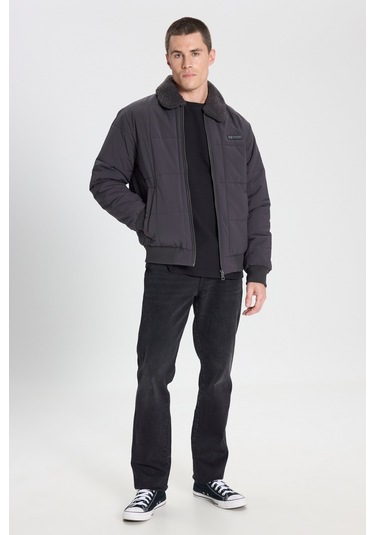 Regular Fit Normal Kesim Antrasit Bomber Ceket W232228003 Antrasit