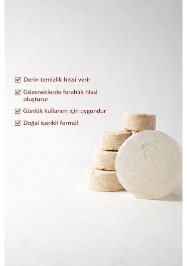 Ruşur Taşlı El Yapımı Doğal Oval Sabun - 100 Gr Ruşur