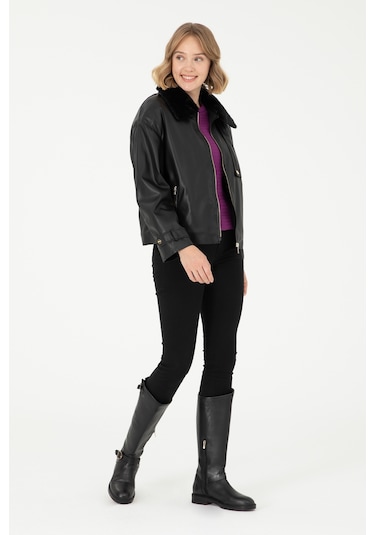 U.s. Polo Assn. Kadın Siyah Deri Mont-kaban 50297228-001 001sıyah U.s. Polo Assn. Kadın Siyah Deri Mont-kaban 50297228-001 001sıyah