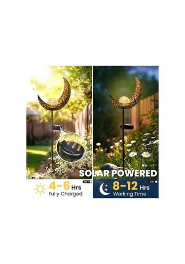 Trendooze Gaojunshop01 3d Ay Işığı, Ip65 Su Geçirmez Ay Bahçe Lambası