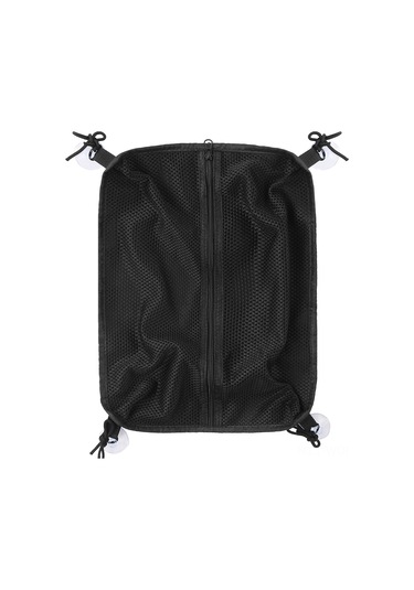 Neevoyu Sup Aletleri İçin Nefesli Ağ Desenli Depolama Çantası - 4 Süksiyon Cup İle Tahta Tutucu, 39.5x29.5cm, Oxford Kumaşı