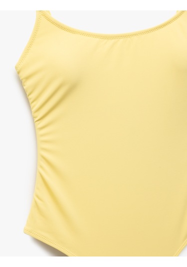 Koton Astarlı Hafif Dolgulu İnce Askılı Mayo Sarı 5sak20007mm Sarı