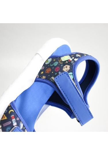 Dudino Paris Hafif Cırtlı Filet Çocuk Sandalet Mavi