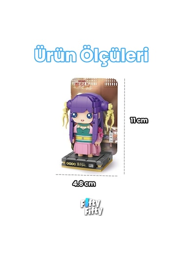 Loz Micro Anime Serisi 1337 Modeli 312 Parça Dekoratif Oyuncak Yapım Seti Yapı Blok Fflz-1337
