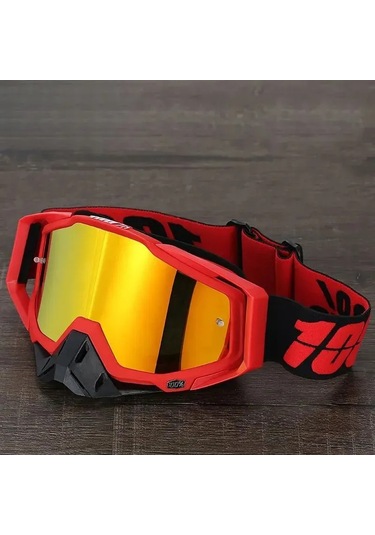 Geeroyoo Motorcycle Güneş Gözlüğü, Rüzgar Ve Toz Koruyucu, Uv Filtreli, Abs Çerçeve, Esnek Ayarlanabilir Kayışlı, Unisex Outdoor Sporlar İçin