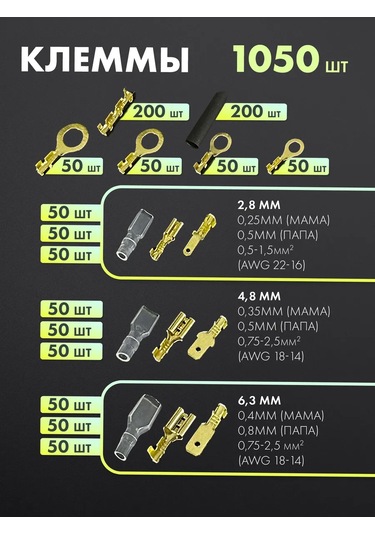 Furniko 1050 Adet Kablolar İçin Sıkma Klemensleri 261164560