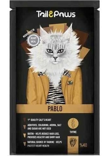 Tail Paws Pablo Yürekli Pouch Kedi Maması 80 G