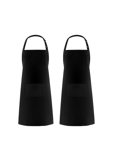 Bundera Apron Şef Aşçı Garson Önlüğü Boyundan Askılı Cepli Önlük (405876133)