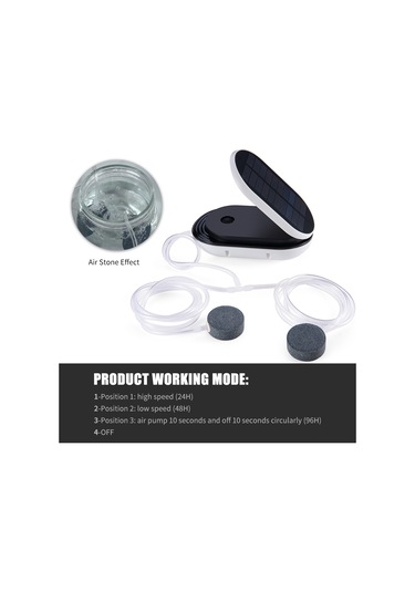 Güneş Enerjisi Pompası Balık Tankı Oksijenatör