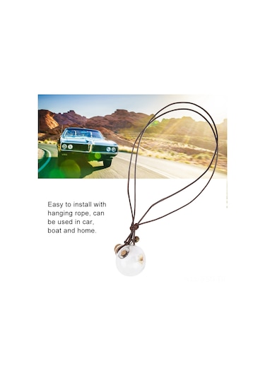 Springsun Araba, Ev Ve Tekne İçin Asılabilir Cam Kavanozlu Koku Flakonları - Kendi Parfümünü Ekleyebilir, Kuru Çiçekli Dekoratif Aromalı Aksesuarlar 2.8