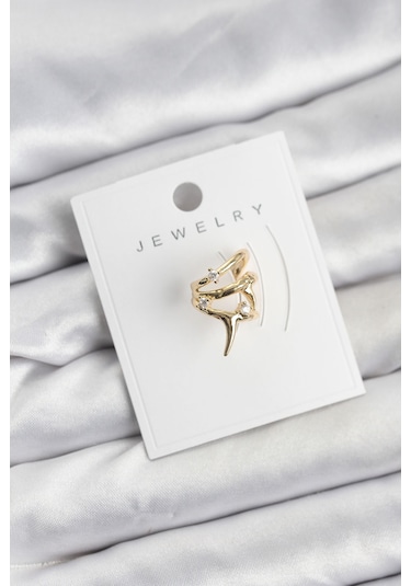Gold Renk Pirinç Diken Model Kıkırdak Earcuff Küpe
