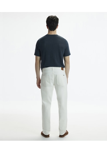Yargıcı Relax Fit Non-denim Cep Detaylı Pantolon Ekru