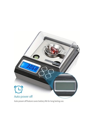 Xuweiwei 1pc 50g 0.001g Hassasiyetli Dijital Miligram Ölçeği Profesyonel Mini Elektronik Denge Tozu Altın Mücevher Mutfak Ölçeği -