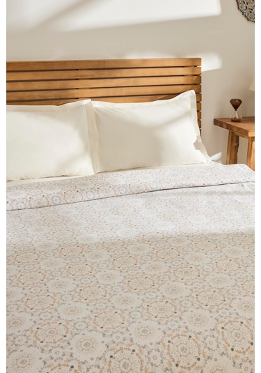 Kaşmir Home Desti %100 Pamuk Çift Kişilik Pike Bej Bej