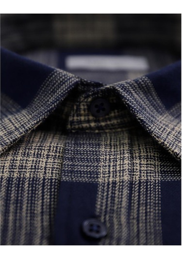 Uki Lacivert Comfortfir Oduncu Gömlek Lacivert