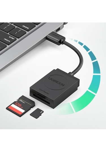 Mufunye Usb 3.0 Hızlı Çok Fonksiyonlu Okuyucu, Sd Ve Tf Kart Desteği, Ugreen 20250 Modeli