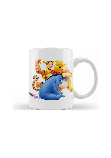 Winnie The Pooh Eeyore 013 Kupa Bardak Porselen Karışık