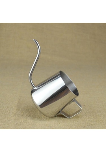 250ml Uzun Dar Borulu 304 Paslanmaz Çelik El Damla Cezve