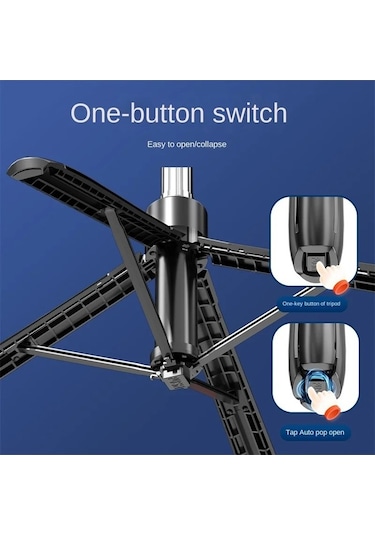 Tysm Joyjadehub 1800mm Kablosuz Selfie Çubuğu Tripod, Bluetooth Uzaktan Kumanda, İos Uyumlu Ve Android Uygun 1pc
