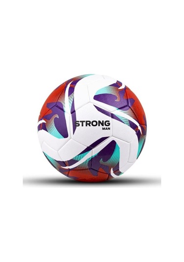 Strongmen 4 Astarlı Suni Deri Sert Zemin Halı Saha Futbol Topu No:5 Bsf-8000 Bordo Mor Beyaz