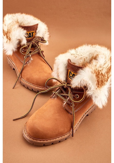 Cat Utah Fur 015z101184 Kadın Bot - Bal Rengi Nubuk-bal Rengi Nubuk Bal