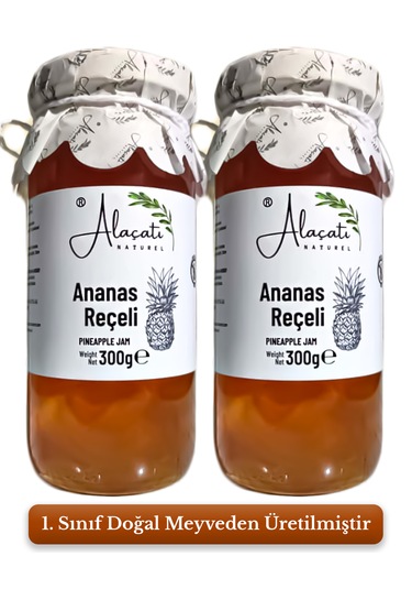 Doğal Ananas Reçeli Glutensiz 300 G X2 Adet