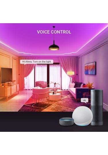 Xiyyadms E26 Wifi Akıllı Ampul 9w - Rgb Ve 2700k-6500k Işık, App Ve Ses Kontrolü, Zamanlayıcı, 120v Amerikan Standartı