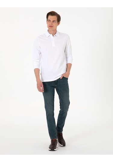 Pierre Cardin Erkek Beyaz Sweatshirt 50314048-vr013 Beyaz