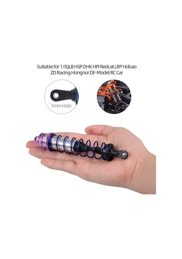 Pazly Yüksek Uyumlu Süspansiyon Rc Performanslı Parçası Mor Metal Jlb, İçin Hsp, Geeroyoo Dhk Araçlar Amortisör Adet 4 1/8 - Ti