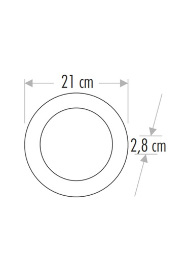 Ct-5233g 18w Sıva Üstü Alüminyum Kasa Yuvarlak Led Panel 3200k Günışığı A A'dan G'ye Tr Diğer