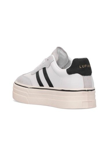 Lufian 121230025n Angela Kadın Hakiki Deri Klasik Sneaker Beyaz Beyaz