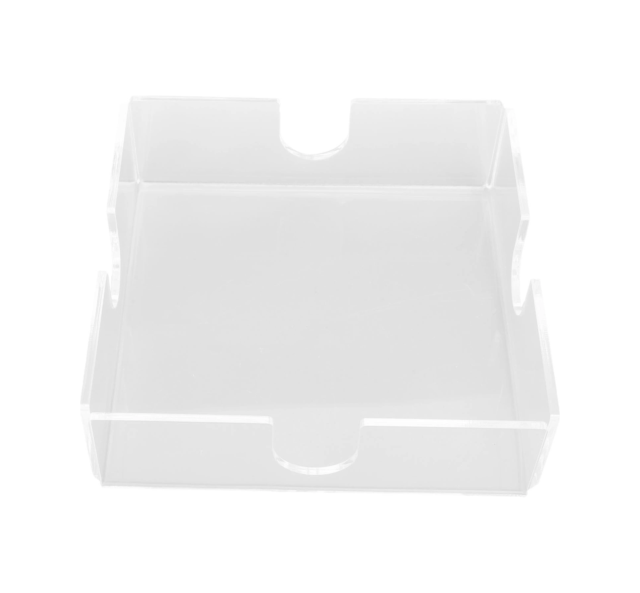 Geeroyoo Akrilik Masa Üstü Peçete Tutucu - Şeffaf, Dayanıklı, U-şekilli Açılışlı - Mutfak, Banyo, Restoran, Bar İçin Pratik Organizer Diğer