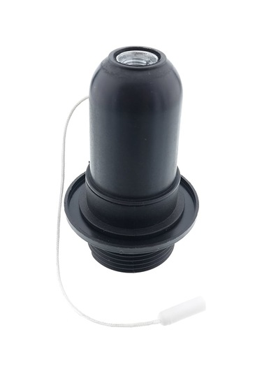 Tek-iş Duy E-27 Ipli Siyah Duy E27