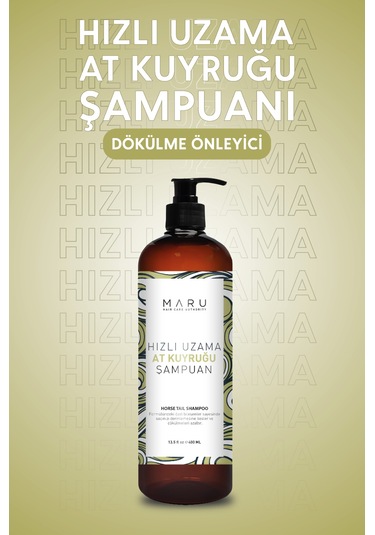 Maru Hızlı Uzamaya Yardımcı At Kuyruğu Şampuan 400 Ml