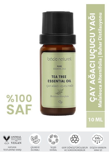 Bade Natural Çay Ağacı Uçucu Yağı %100 Saf 10 ML