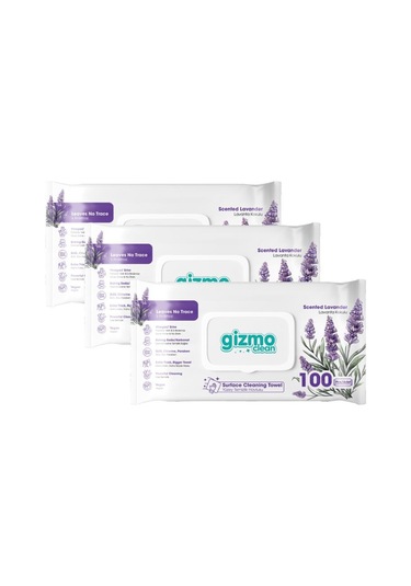 Gizmo Clean Yüzey Temizlik Havlusu Lavanta Kokulu 3 Paket 300 Yaprak Beyaz
