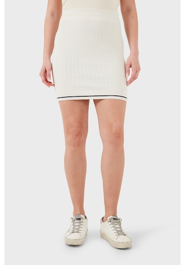 Calvin Klein Bayan Etek Lv047f364g Yas Krem Krem