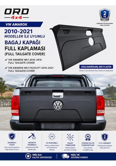 Vw Amarok 2010-2021 Model Uyumlu Bagaj Kapağı Full Kaplaması