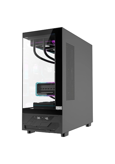 Dragos Basalt Pro V2 Siyah Temperature 6x Argb Fan 600w 80+ Matx Bilgisayar Kasası